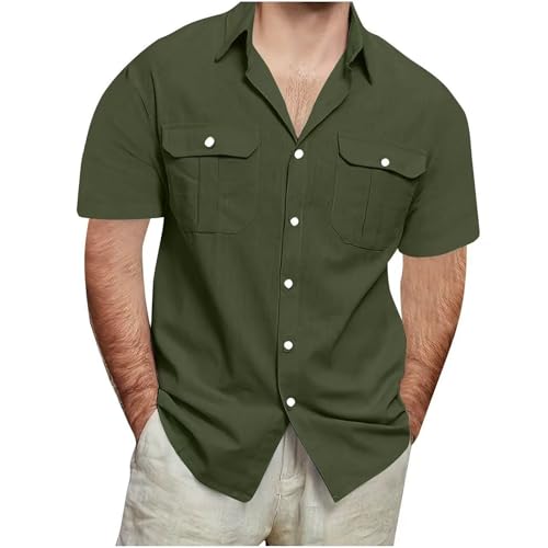 Camisa de lino blanco para hombre, camisas de manga corta para hombre, camisas de cuello negro, camiseta larga de algodón, camisa blanca de algodón, camisetas casuales de gimnasio, camisa de negocios