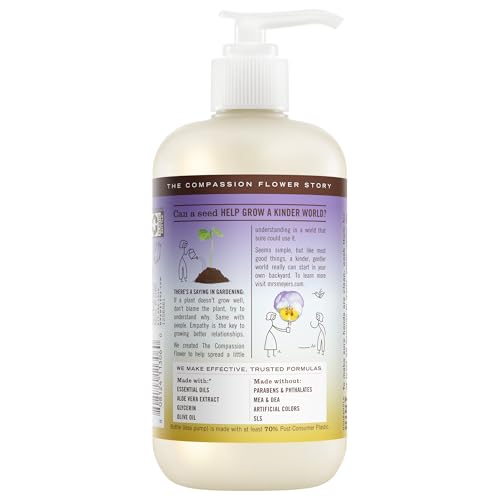 Image of Mrs. MEYER'S CLEAN DAY Liquid Hand Soap 6 Pack Variety, Tomato Vine, Dandelion, Fresh Cut Grass, Lemon Verbena, Lavender, Compassion Flower, 12.5 OZ Each, 1 CT