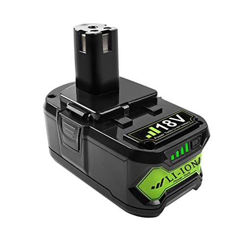 6000mAh 18V P108 Replacement Battery Compatible with Ryobi 18V Lithium Battery P108 P107 P109 P102 P103 P104 P105 P122 P190 ONE+ 18V Cordless Power Tools