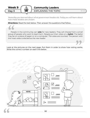 2nd Grade Social Studies: Daily Practice Workbook | 20 Weeks of Fun Activities | History | Civic and Government | Geography | Economics | + Video ... Each Question (Social Studies by ArgoPrep) - Image 7