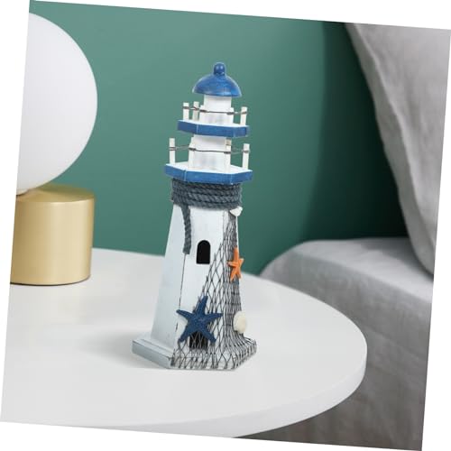 Phare en bois décoratif pour table de style nautique - 4
