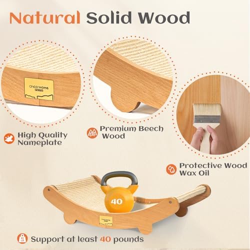 CHEERHOME PETS Sisal Cat Scratcher Bed for Indoor Cats — alternate color or size variant on Amazon