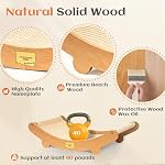 Sisal Cat Scratcher Bed for Indoor Cats Hammock for Scratching Pad Cat Chair Natural Sisal Scratch Post for Large Cats Scratcher Lounge, Wooden Cat Furniture(Large) - Image 4