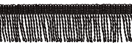 DÃ‰COPRO 10 Yard Value Pack / 2 Inch Long Black Thin Bullion Fringe Trim/Style# BFT2, Color: K9 (30 Ft / 9.1M)