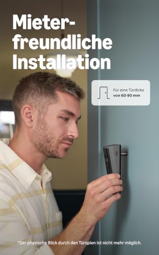 Ring Peephole Camera 2K, Video-Türspion (neueste Gen.), 60–90 mm Türstärke, Kabellose Türklingelkamera zur Selbstinstallation… – Ansicht 3