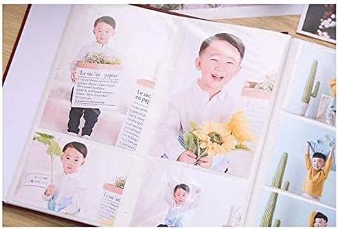 Photo Album Large Capacity Mixed 5 Inch / 7 Inch 800 Sheets Inserts Baby Growth Book, Couple Girlfriends Travel Album 32X30x5cm(Color:Happy Baby)