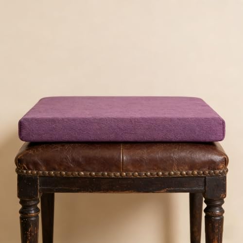 Coussin de banc déhoussable et lavable en mousse ferme pourpre 60 x 90 cm - 2