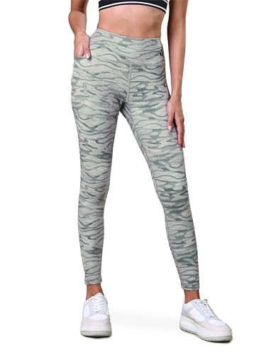 Image of TECHNOSPORT Womens High Rise Skinny Fit Activewear Tights for Running, Gym and Sports