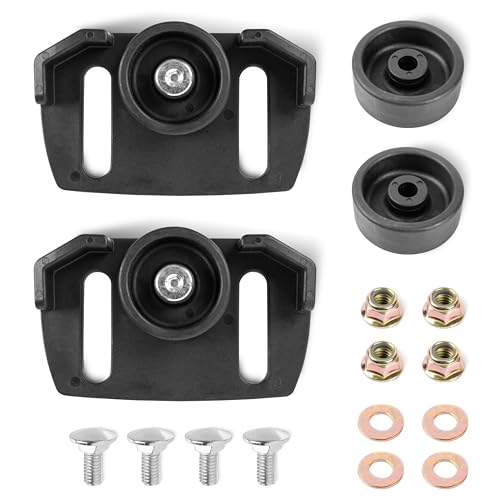 BlueStars 490-241-0038 Universal Snow Blower Rolling Skid Shoes with Hardware - Fit Most 2-Stage and 3-Stage Snow Thrower Snowblowers - Compatible with Craftsman MTD Cub Cadet Arnold Snowblowers