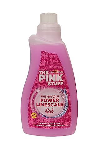 The Pink Stuff Miracle Power - Gel de cal para lavadora, 1 l, protege, limpia y evita la acumulación de cal