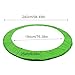 240x194x25cm Trampoline Pad Replacement Trampoline Spring Cover Trampolines Replacement Safety Pad Waterproof Surround Safety Pad for Trampolines for Playgrounds Kindergartens Parks