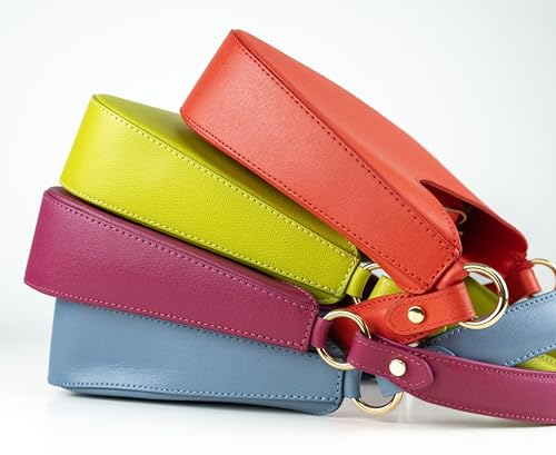 Image of Premium Italian Leather Handmade in Florence, Italy. Small Handbags for Women with Detachable Strap Made in Italy