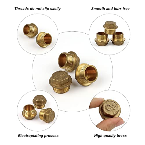 KINHARD Raccordo Esagonale, 3 Pezzi 1/2 Raccordo