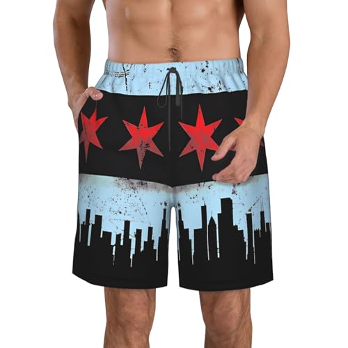 Dinosaur Nuggets Men's Swim Trunks Beach Shorts Quick Dry Hawaiian Swimming with Pockets