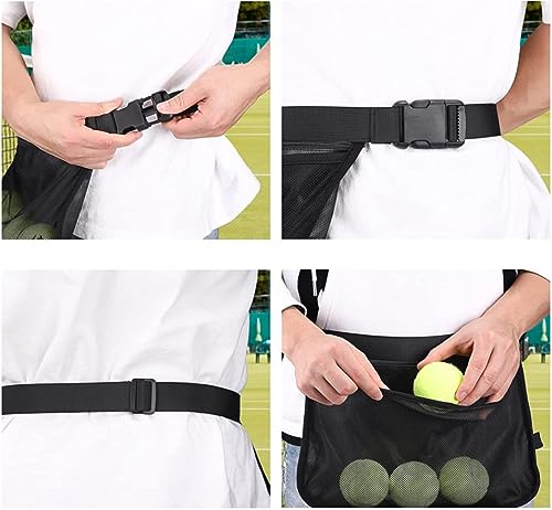 Tennisballhalter,Pickleball-Taillenbehälter Seiltasche,Golftaschen-Organizer,Bälle-Aufbewahrungstaschen,Tasche Für Tennisball,Tasche Netztasche Für Bälle,Tennis-Gürteltasche,Tennis-Aufbewahrungstasche