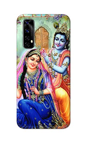 Image of Printed Hard Back Cover Case for Realme Narzo 20 Pro | Realme 7 | Realme Narzo 30 4G Back Cover (Radha Krishna) -1803