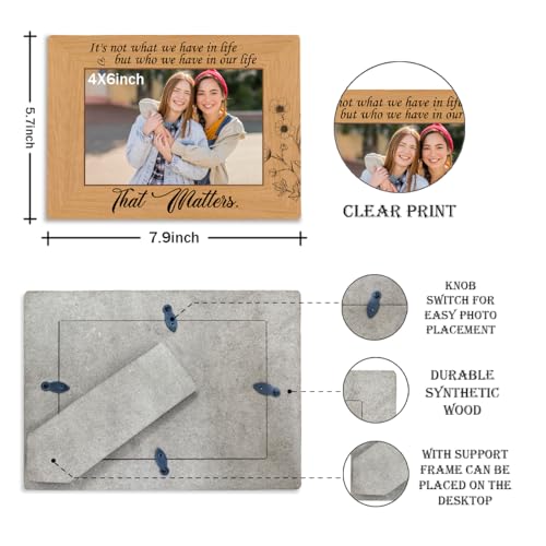 Family-Decor-Friendship-Gift-for-Friends-Apart-Its-Not-What-We-Have-in-Life-but-Who-We-Have-in-Our-Life-that-Matters-Photo-Gifts-Wooden-Picture-Frame-Wall-Tabletop-Display-46-Inches-Photo Family Decor Friendship Gift for Friends Apart Its Not What We Have in Life but Who We Have in Our Life that Matters Photo Gifts Wooden Picture Frame Wall Tabletop Display 46 Inches Photo