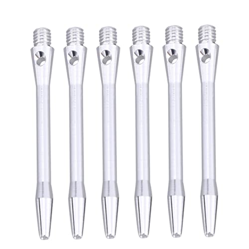 KOMBIUDA 12 Pack Metal Shafts 4.5mm Aluminum Alloy Shafts 2ba Thread Silver Aluminum Shafts Professional Set Random