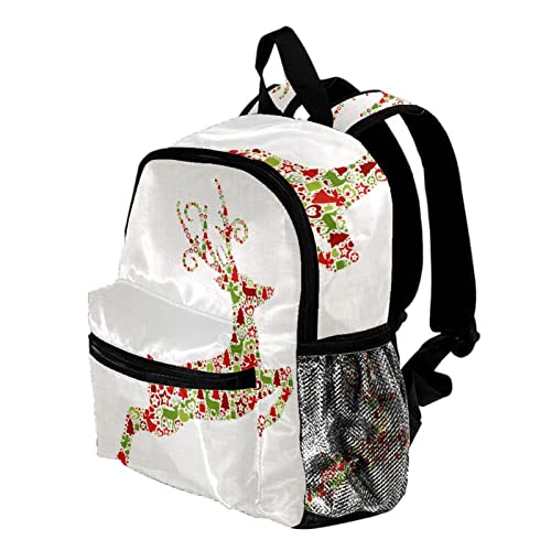 Sac à dos pour garçons idée cadeau de Noël motif cerf mignon 30,5 cm - 3