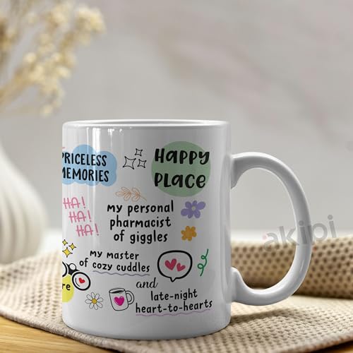 Image of inchThe Bestie Mug inch - Gift for Your Best Friend, Happy Place, Soul Sister, Birthday and Anytime Gift for Her ARM695 11oz Ceramic Coffee /Tea Cup