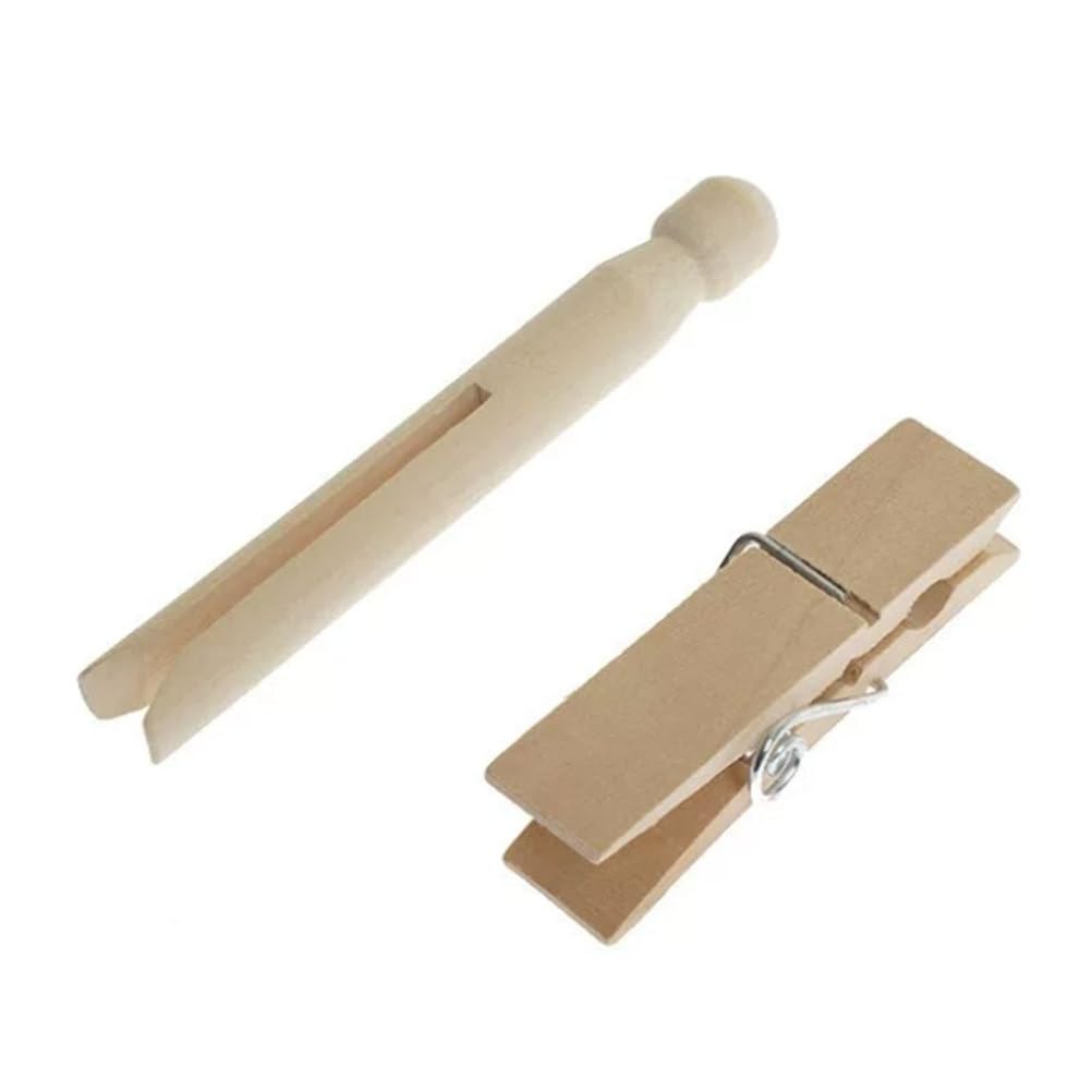 Mollette in Legno Montessori, spilli in Legno Naturale