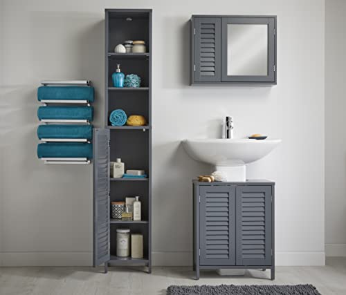 House-Homestyle-Holder-Wall-Mountable-5-Tier-Hanging-Towel-Storage-RailRack-for-Bathroom-En-Suite-or-Toilet-H-57cm-x-W-31cm-x-D-15cm-Chrome-Silver