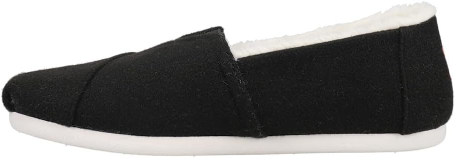 TOMS Mens Alpargata Cozy Slip On Casual Shoes - Black - Size 11 D