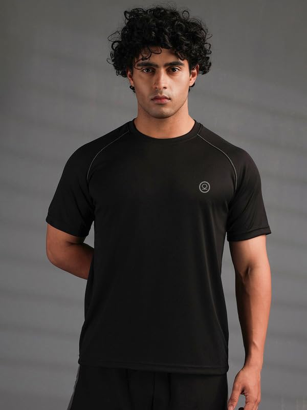 Image of CHKOKKO Gym T Shirts for Men Workout Activewear Solid Quick Dry Sports Tshirt for man Breathable Lightweight Half Sleeve Regular Fit Round Neck Running Boys T Shirt