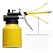 HUAXIU Oil Can Pump Oiler,8oz/250ml Metal Oiler Lubrication Oil Can with 9“Flexible and 3”Straight Spout