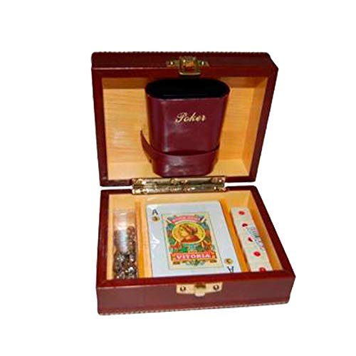 Piel Cabrera Estuche Cartas,Dado, Mus 7/R