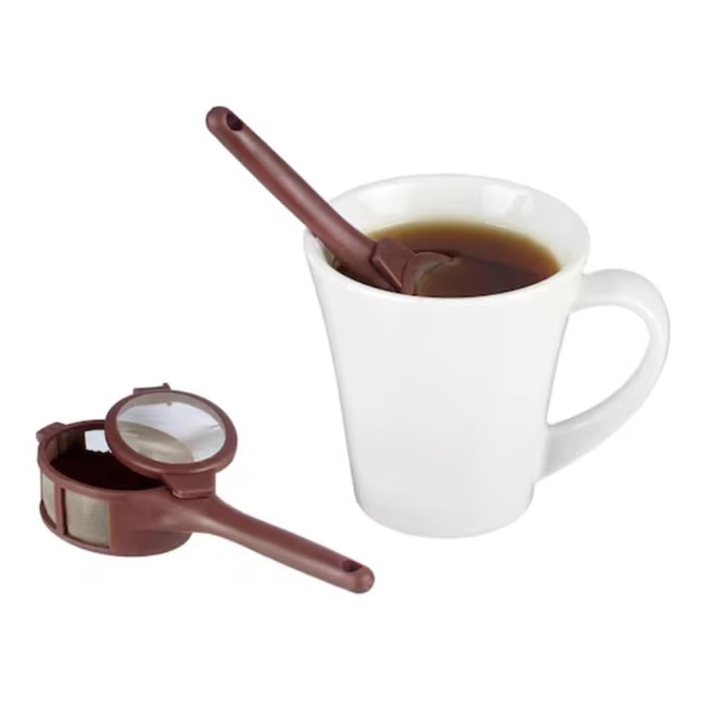 PARENCE.- Zaparzacz do herbaty i przypraw z ergonomicznym uchwytem - Mini sitko do ziół, kawa - Uniwersalny 14x4x3cm