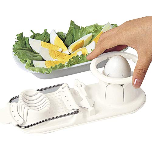 Fatiador de ovos 2 in1 Multifuncional Cozinha Ovo Fatiador Cortador de Mofo Flor Bordas Gadgets Gadg