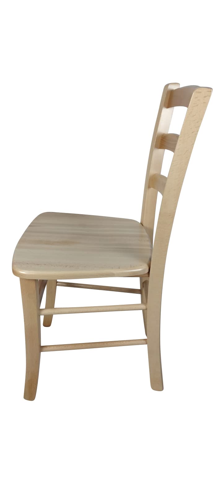 Sedia Venezia Paesana In Legno Massello - Seduta Imbottita O In Paglia - Stile Vintage Per Cucina, Ristorante, Agriturismo - Made In Italy