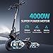 Electric Scooter, 60V 23.4AH, 50MPH Top Speed 50 Mile Range, Dual Motor(Peak 5600W), 10