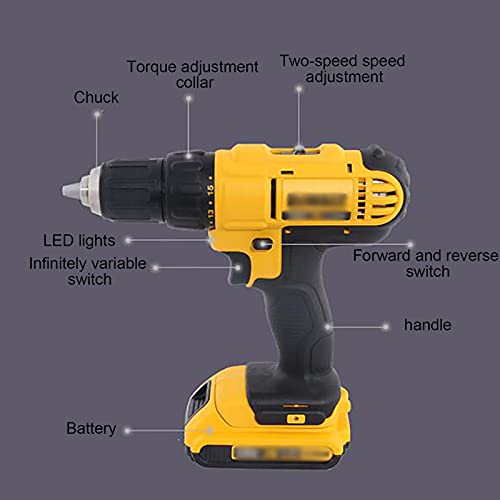 18-V-Lithiumbatterie-wiederaufladbarer elektrischer Bohrschrauber, Multifunktions-Schraubendreher, Elektrowerkzeug zur… – Bild 8