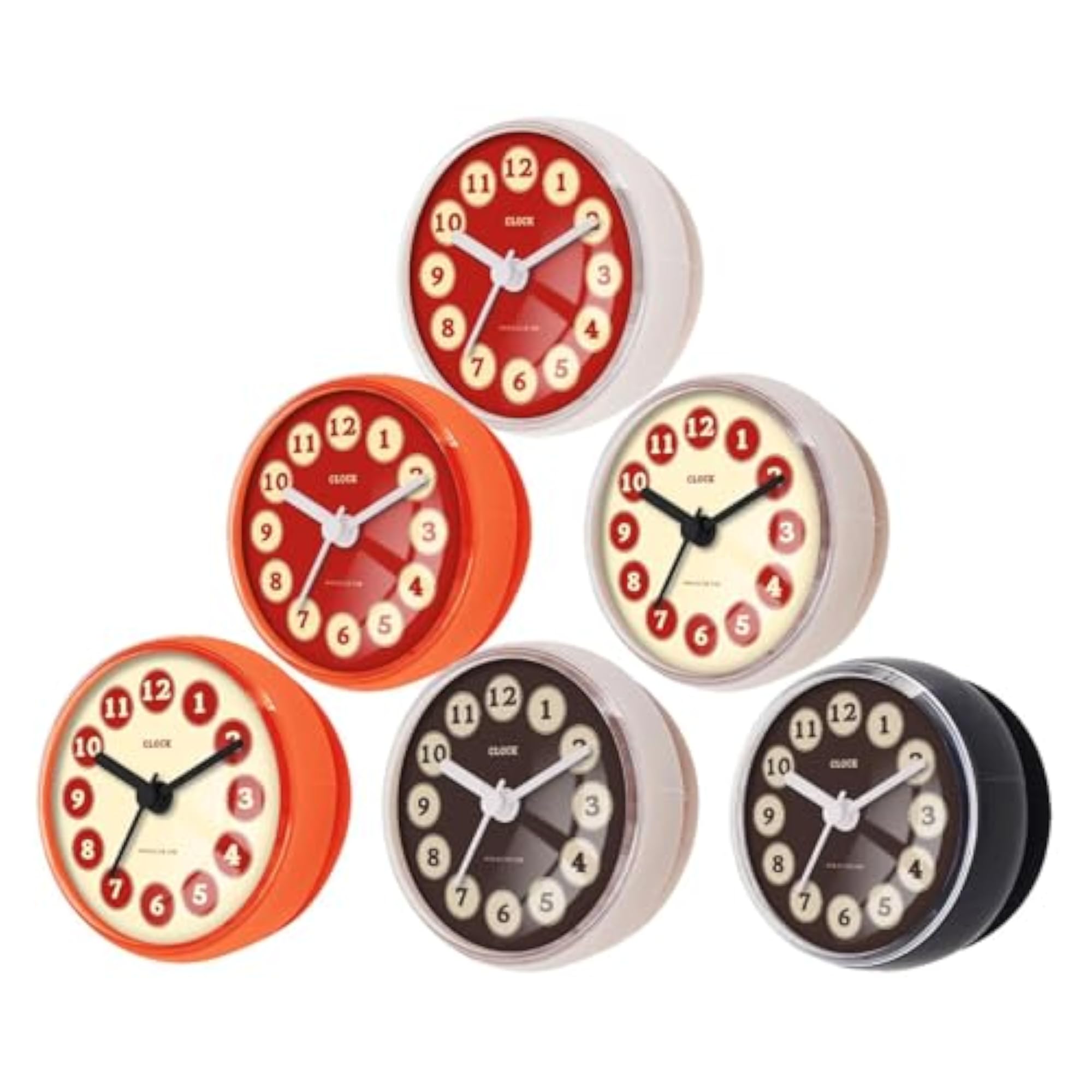 Enakshi Shower Wall Clock, Waterproof Design