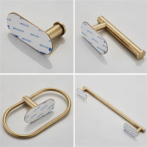 Matériel de salle de bain en or brossé inoxydable pour une finition luxe