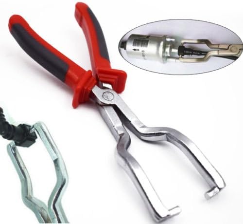 Filtros de combustible de 8.661 in con clip de gasolina Desmontaje de manguera de liberación de manguera Reemplazar alicates Herramienta Adecuado