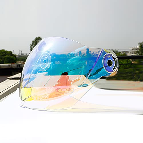 Image of Steelbird SBA-2 Helmet Visor Compatible for All SBA-2 and SBA-3 Model (Night Vision Blue Visor)