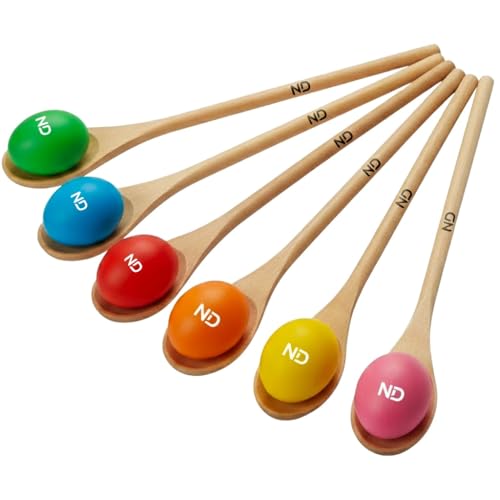 Egg & Spoon Race Game Set for Kids Fun Outdoor Party Toy for Easter School Sports Day Garden Play & Family Games 6 Colourful Eggs & Spoons Balance & Coordination Activity (Pack 6)