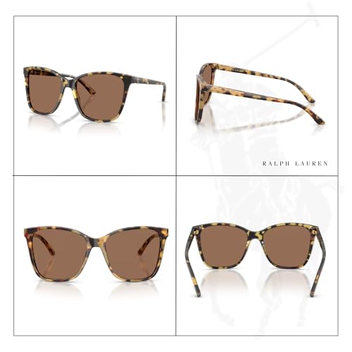 Ralph Lauren RL8201 Rectangle Sunglasses For Women +BUNDLE with ACCESSORY EYEWEAR KIT3