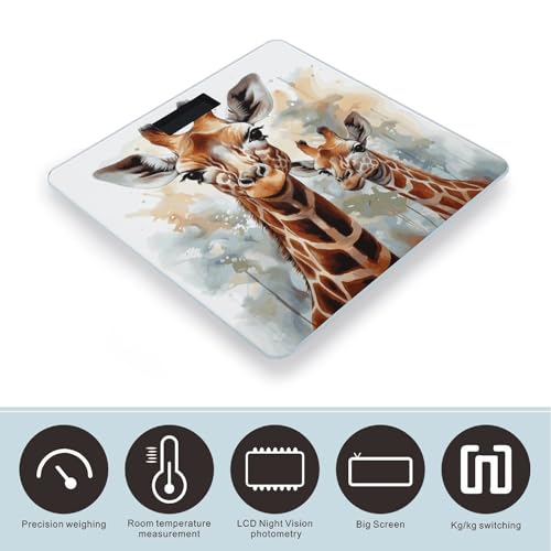Báscula digital de vidrio templado con pantalla LCD miniatura 3