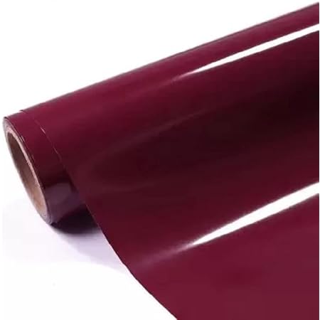 HOME13™ Glossy Maroon Wallpaper Peel & Stick Vinyl Contact Paper Self