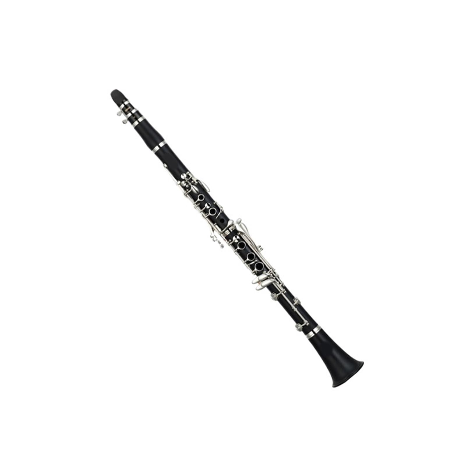 Clarinete Clarinete de tipo estándar cuerpo de resina ABS boquilla 4c 17 llaves.
