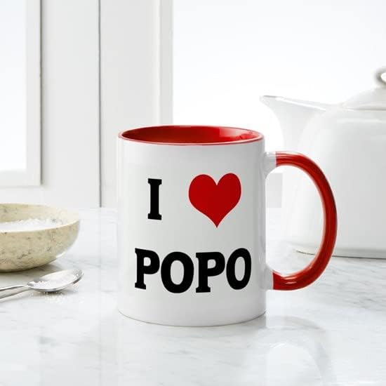 Miniatura 6 de CafePress I Love POPO - Taza de café de cerámica de 11 oz (11.0 fl oz)