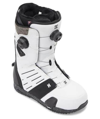 DC Shoes Men's Judge Step-On BOA Snowboard Boots - White/Black Print | 9
