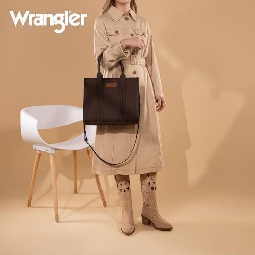 Image of Montana West x Wrangler Tote Bags Purses for Women Work Top-Handle Handbags with Strap