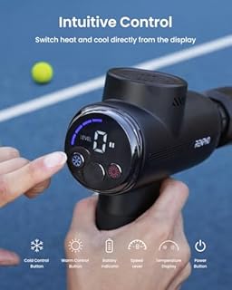 RENPHO Active Thermacool 2 Massage Gun with Heat and Cold, [2026 Upgraded] Percussion Deep Tissue Handheld Neck Massager, FSA Approved, Muscle Masajeador for Men Women Athletes HSA