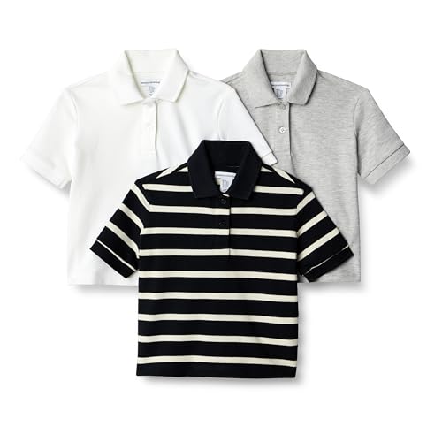 Image of Amazon Essentials Toddler and Baby Girls' Cotton Spandex Polo Shirt