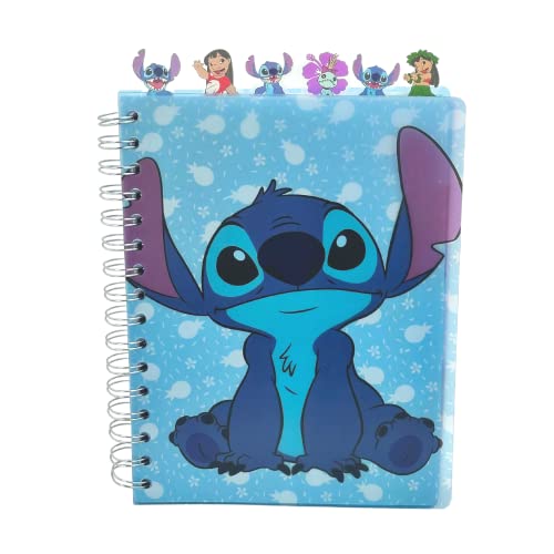 Carnet Lilo & Stitch Disney à onglets journal intime de 144 pages